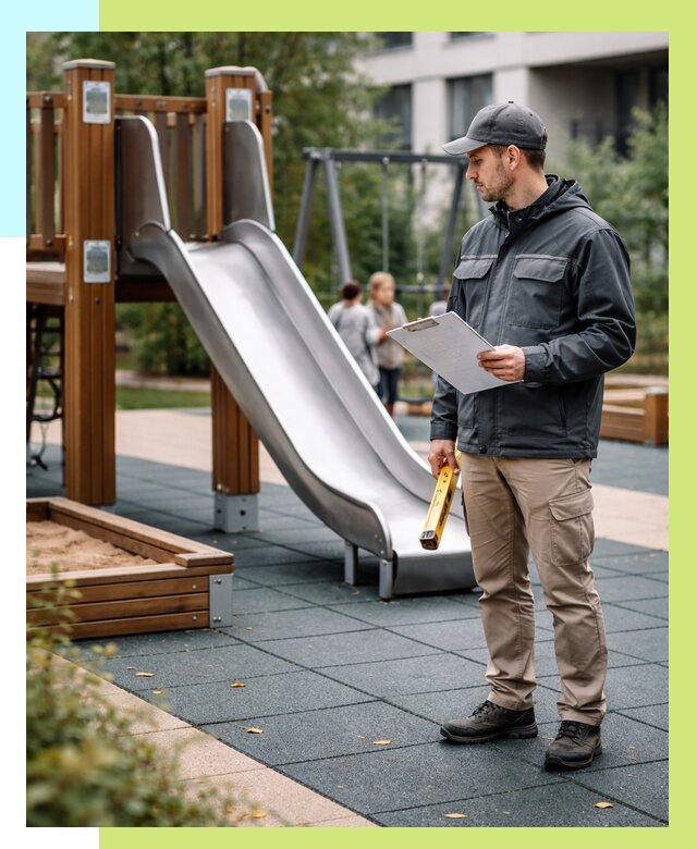 Сертификация детских площадок в Рубцовске от 25283 р. | Алешин-Рбц