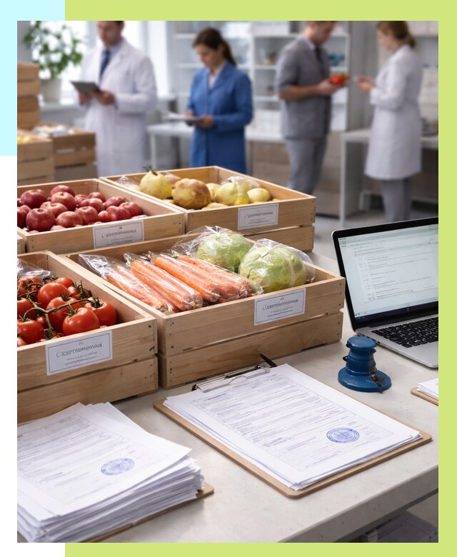 Сертификация овощей и фруктов в Рубцовске от 8596 р. | Алешин-Рбц