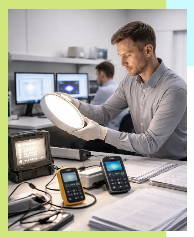 Сертификация светильников в Рубцовске: испытания и оформление