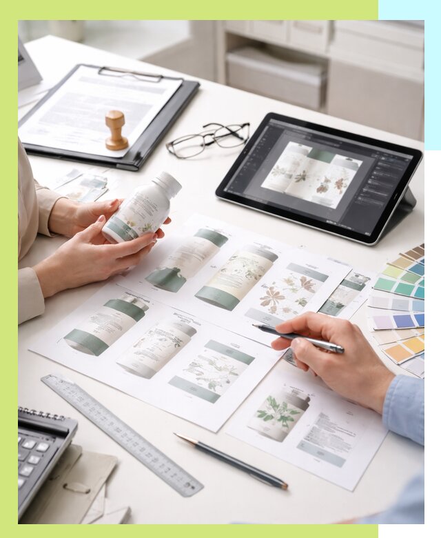 Профессиональная разработка дизайна и текста этикетки продукции в Рубцовске